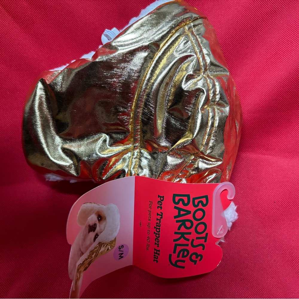 Boots & Barkley Metallic Gold Pet Hat